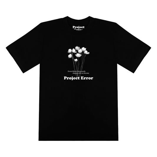 "Bloom" Black Tee