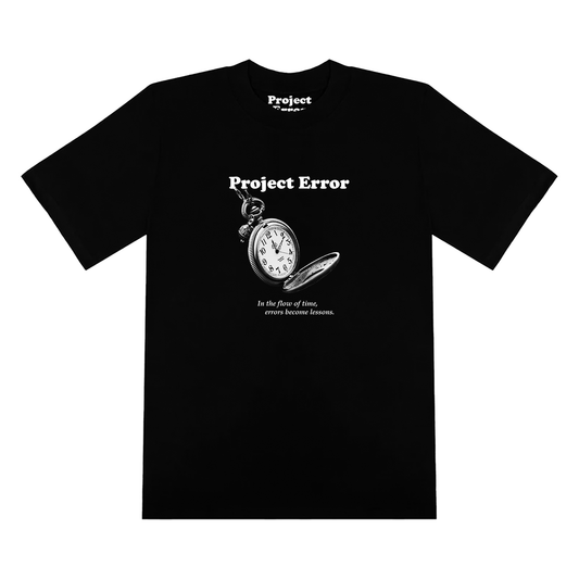 "Pocket Watch" Black Tee